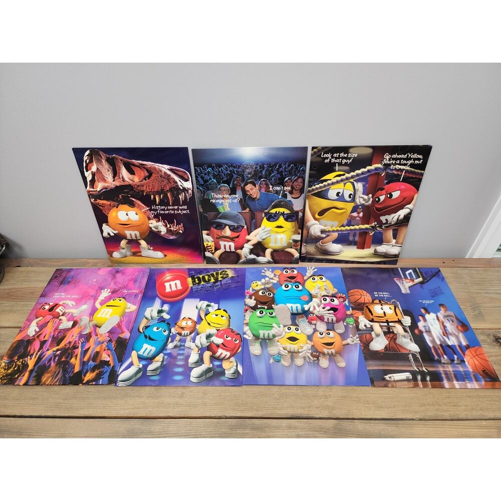 Lot Of 8 Vintage MEAD M&M Portfolio School Folders 2000